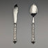 1938年 英国ヴィンテージ 純銀ハンドル ナイフ&スプーンセット Raeno Silver Plate Co
